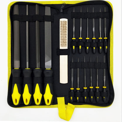 Rasp File Set Premium T12 Forged Alloy Steel – 14/16/17pcs Wood Rasp Set with Flat, Triangular, Semi-Circular & Round Rasps