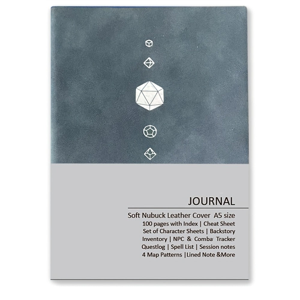 DnD Campaign Journal for D&D 5e & 5R Players, RPG Notebook with Character Sheets, Spell Tracker, Quest Log
