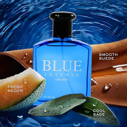 Men's Eau de Toilette Spray - Blue Woody Masculine Fragrance EDT Cologne for Men Daily Use Dates Parties Holiday Gift