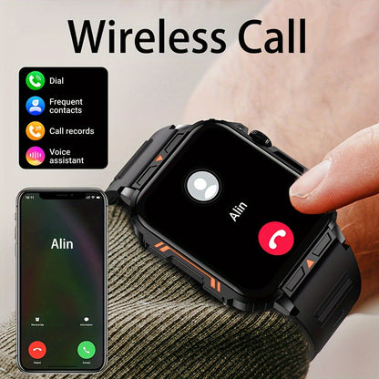 Smartwatch for Men with Bluetooth Calling SENBONO BT8959T5, 1.95" Large Display, 100+ Sport Modes, 340mAh Rechargeable Battery, Multiple
