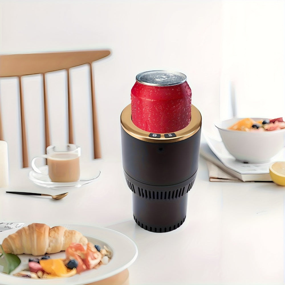 Car Cup Warmer & Cooler 2-in-1 – 12V Electric Heated & Cooled Beverage Holder for Car, Heats to 140°F Cools to 21°F