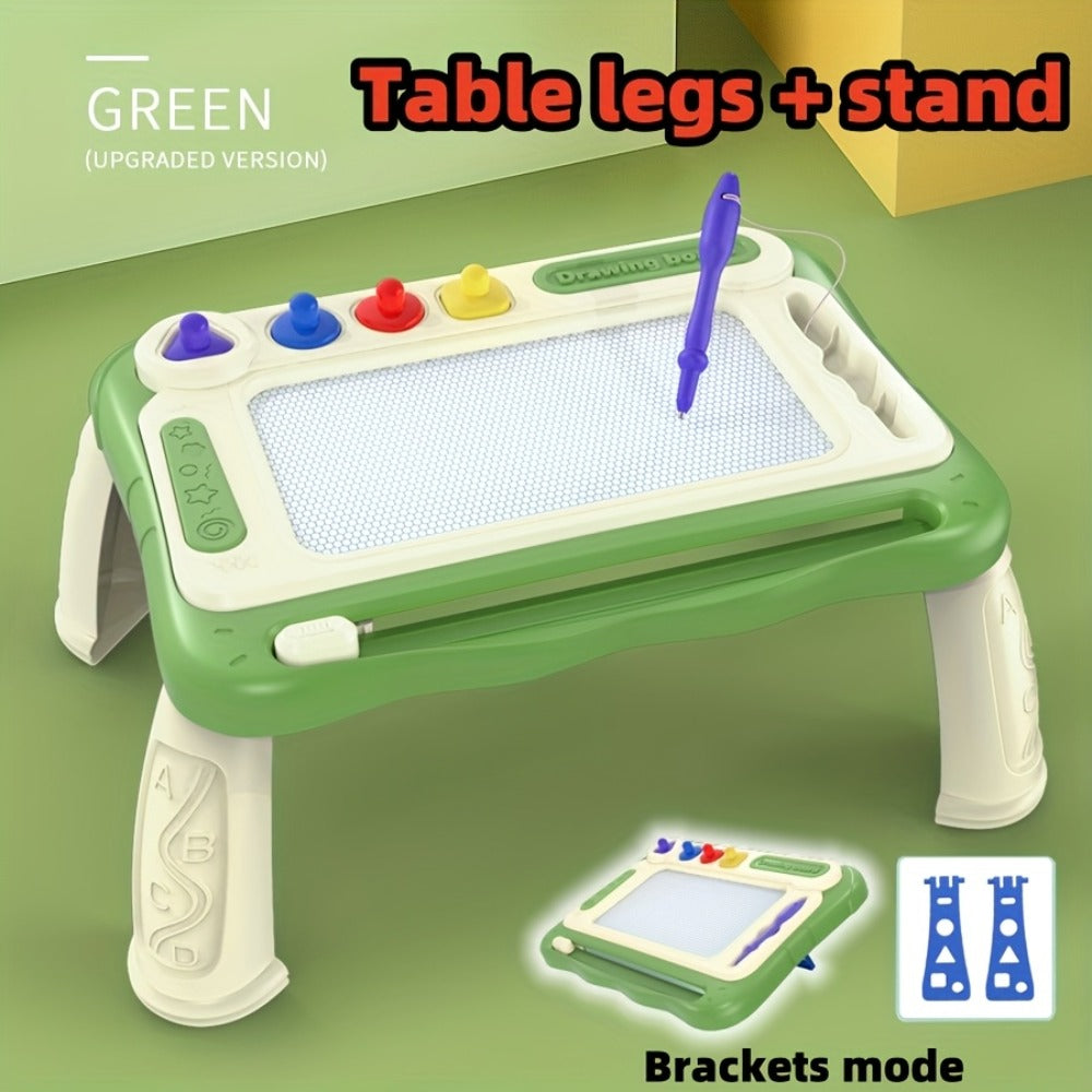 Kids Drawing Board Easel Upgraded with 4 Stamps & Paintbrush with the Listed Color, Size or Set Options for Everyday Use