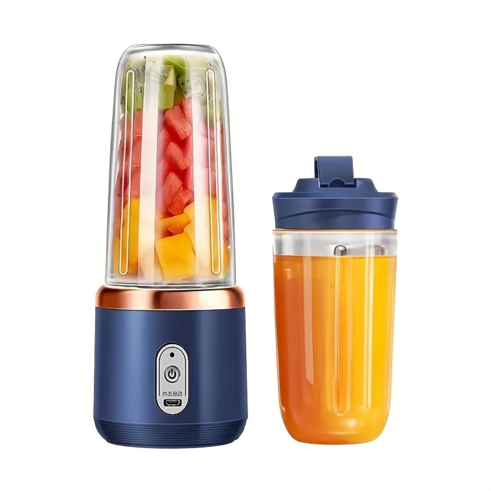 Portable Blender USB Rechargeable Multifunctional – Food Grade PP 13.53oz Mini Blender for Juice, Milkshake & Smoothies