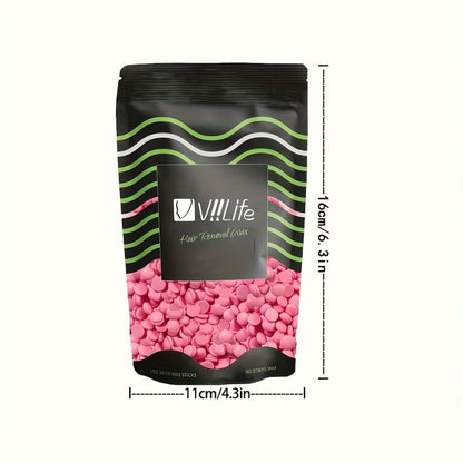 Hard Wax Beads for Hair Removal - 4 Colors Wax Beans with 20 Wood Sticks, Brazilian Bikini Wax Kit for Women & Men