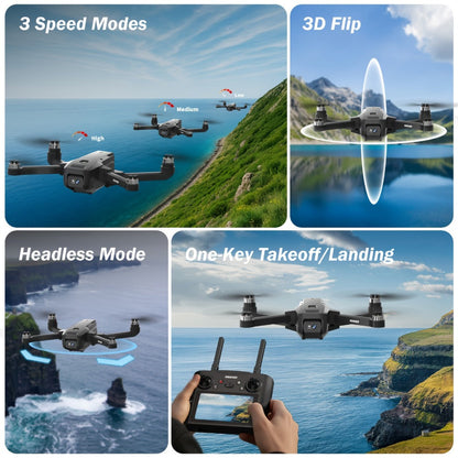 GPS Follow Me Drone Under 250g 4.5 Inch LCD Screen Camera Drone Auto Return with the Listed Color, Size or Set Options for Everyday Use