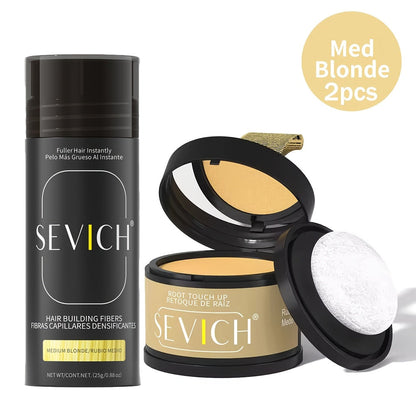 Thinning Hair Root Coverage Powder with Brush, Instant Hairline Concealer Natural Shadow Effect
