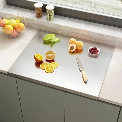 Chopping Board, Stainless Steel Cutting Board Extra Large, Heavy Duty Kitchen Chopping Board for Meat Vegetables Dough