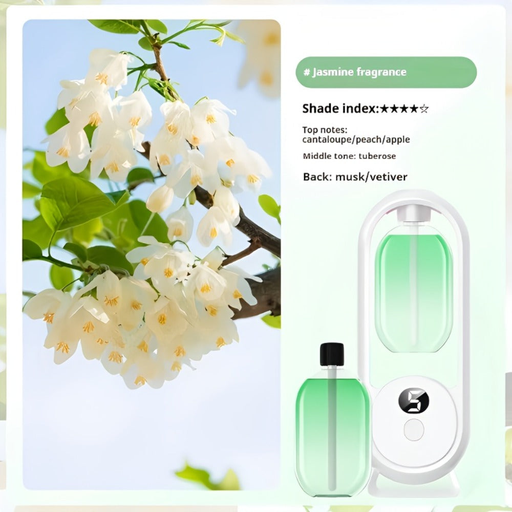 Aromatherapy Diffuser with Essential Oils Included, 4.06oz Cute Portable Aroma Diffuser with LED Light for Office