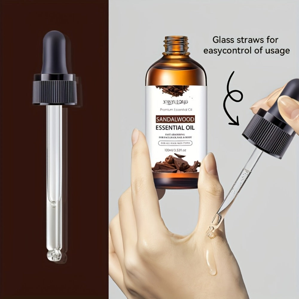 Essential Oil Sandalwood 30ml, 100ml or Twin Pack with Warm Woody Scent for Diffuser and Shower