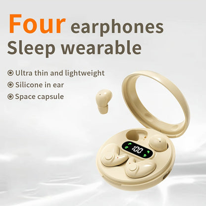 Wireless Earbuds Two-Pair Mini Sleep Set with Digital Display, Type-C Charging and Three Color Options