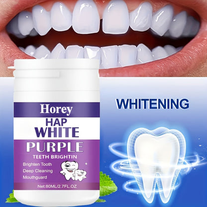 Purple Teeth Whitening Powder for Sensitive Teeth, BPA-Free Alcohol-Free Tooth Polishing Powder Deep Cleans