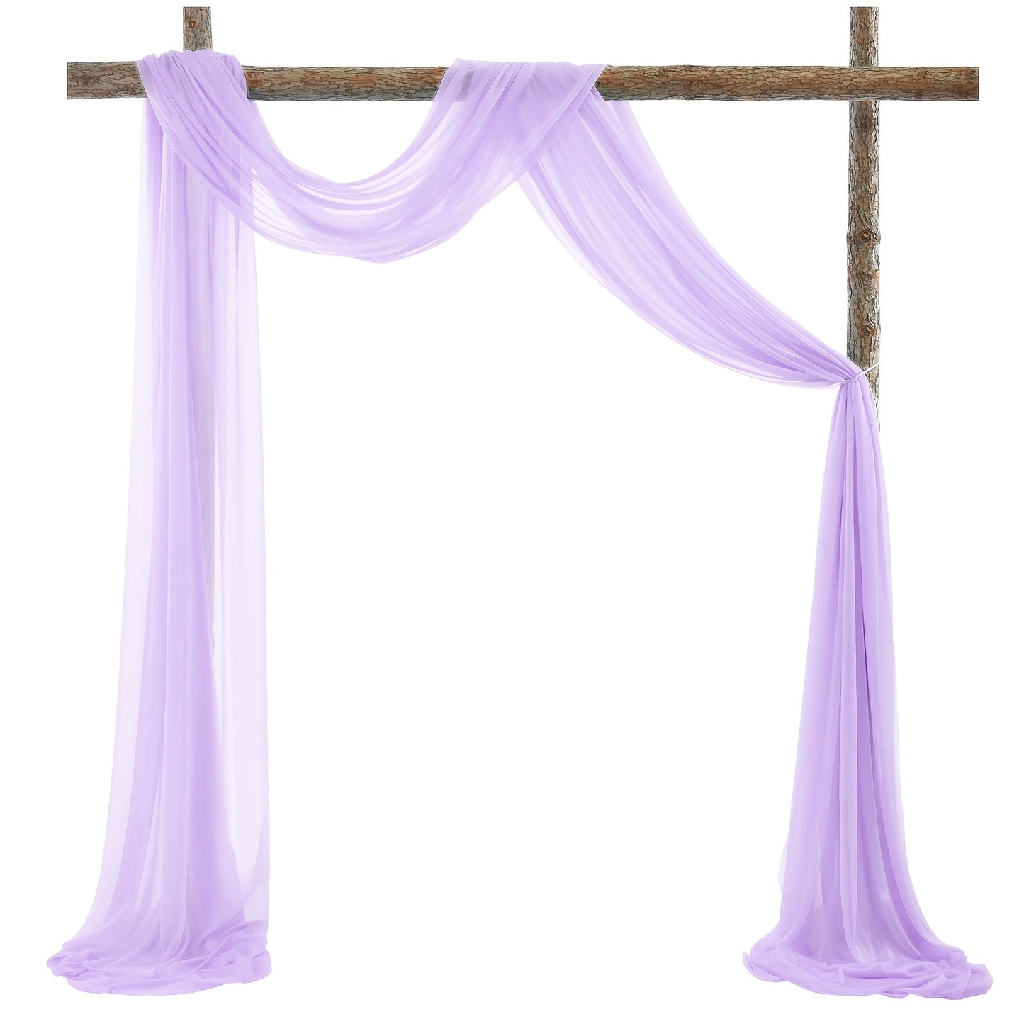 Sheer Gauze Backdrop Curtain, 31.5 x 315 Inches, in Ten Solid Colors for Draping or Hanging