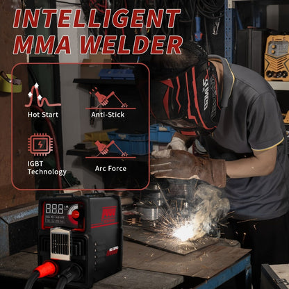 135A 110V MMA Arc Welder Stick Lift TIG 2-in-1 DC Inverter Welder LCD Digital Display Hot for Entryways, Bedrooms and Living Spaces