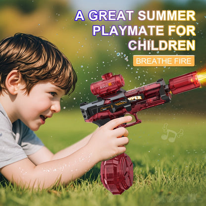 Electric Water Gun Large for Kids & Adults, High-Power Squirt Blaster for Pool Beach Lawn Backyard Summer Water Battle