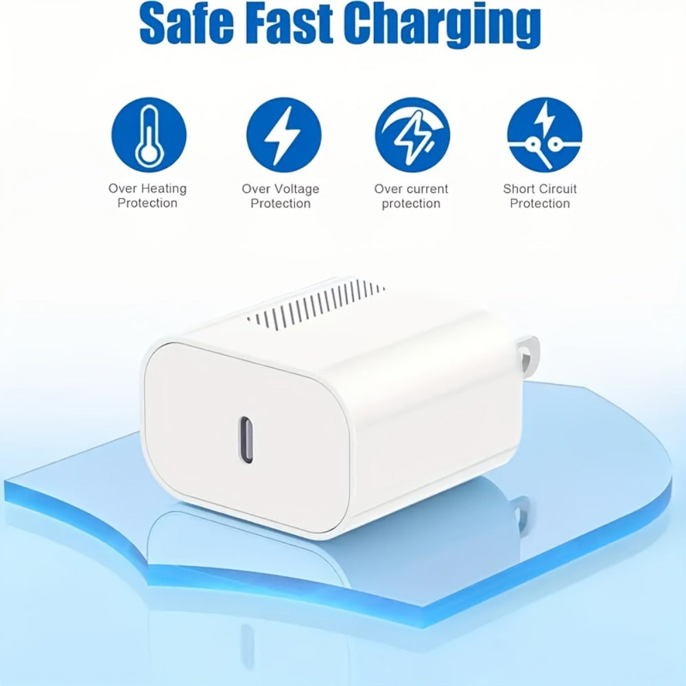 Apple Watch Charger Set 3-in-1 Magnetic Cable 6.6ft with 20W USB-C Wall Charger for an Everyday Personal Care Routine
