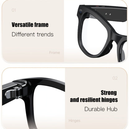 Smart Glasses 8MP Camera Eyewear with Translation, Object Recognition, Touch Control and Bluetooth Calls