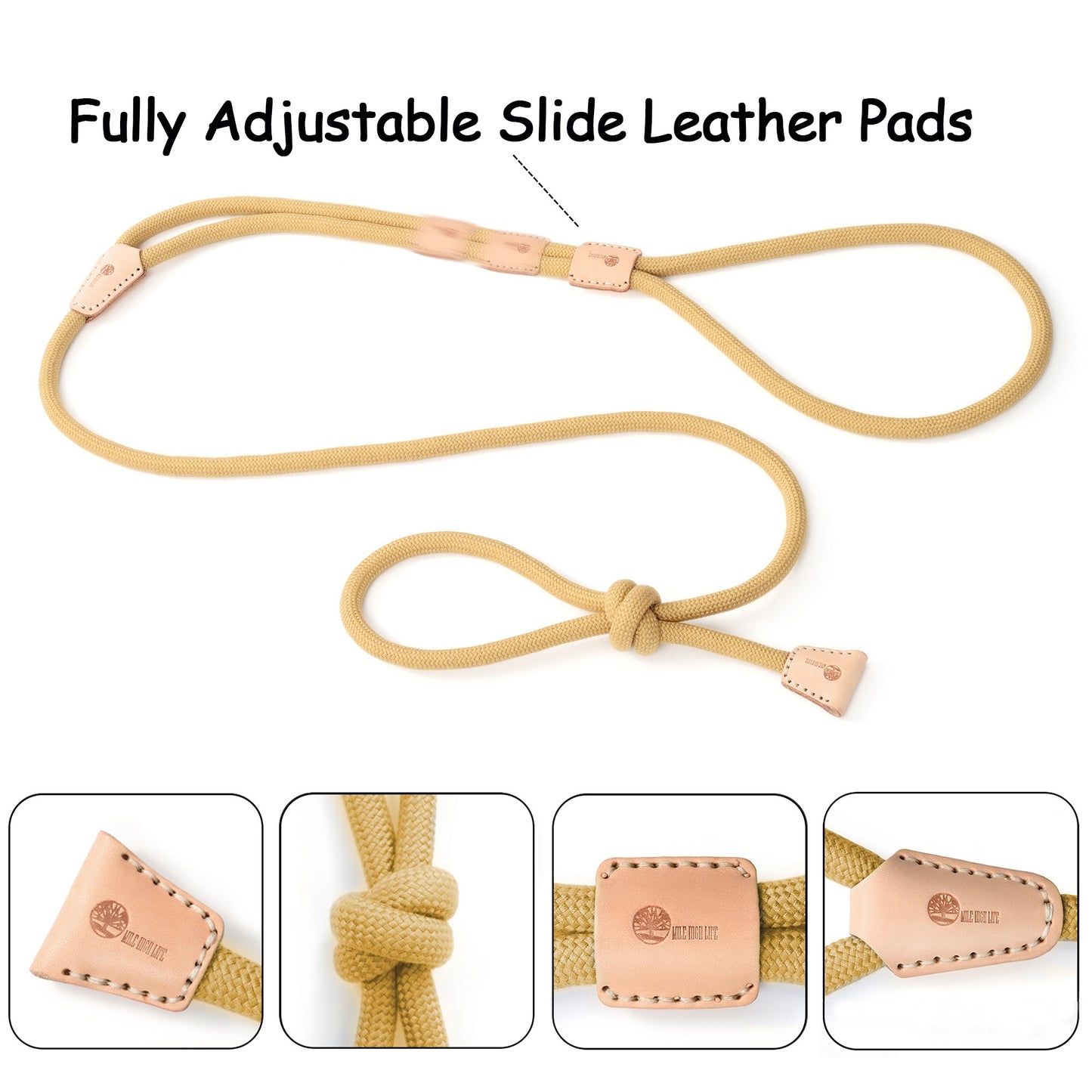 Dog Slip Leash and Harness 2-in-1 Rope Lead – No Pull All-in-One Training Leash for Puppies & Small Dogs, Adjustable Slip Lead with Soft