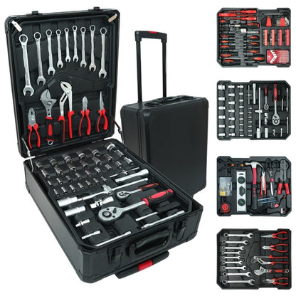 Automotive Socket and Hand Tool Kit in 45-Piece Case or 898-Piece Rolling Cabinet Checkout Options
