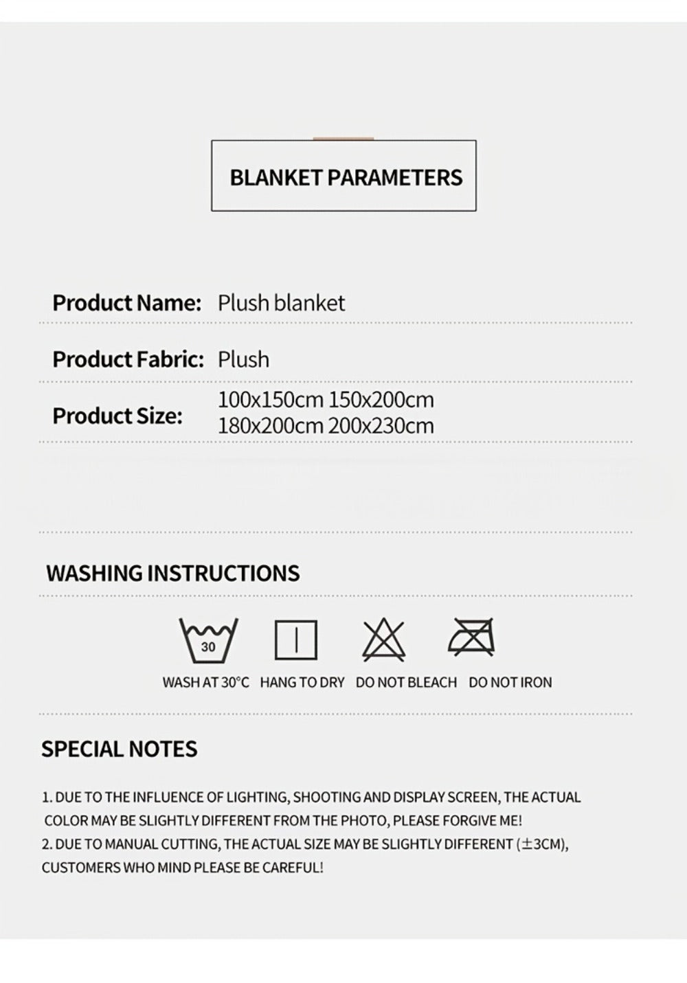 500gsm Heavy Plush Blanket, Ultra Thick Fluffy Blanket for Bed, Sofa & Travel, Baby to Double Size