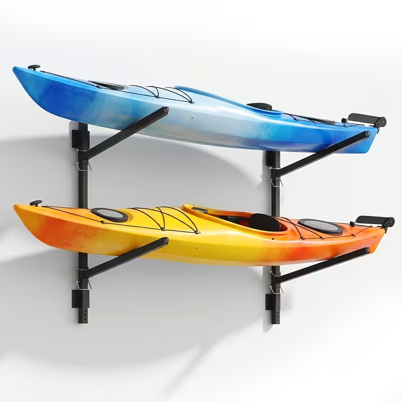Kayak Storage Rack, Adjustable Stand for SUP, Canoe & Paddle Board, Wall, Dock & Freestanding, 400 lbs Capacity