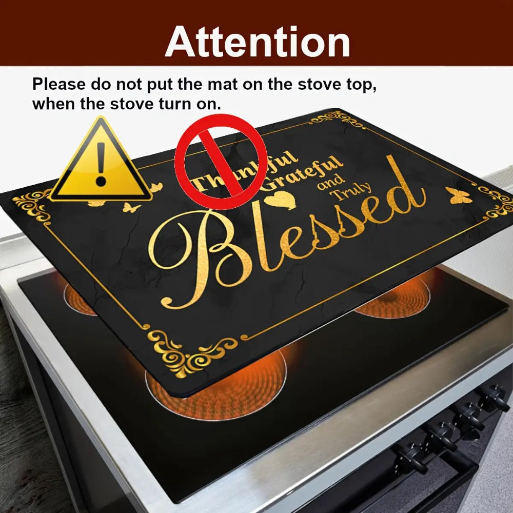 Glass Cooktop Protector Cover Heat Resistant Scratch Proof Appliance Mat for Stove Oven for Entryways, Bedrooms and Living Spaces