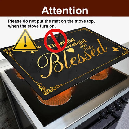 Glass Cooktop Protector Cover Heat Resistant Scratch Proof Appliance Mat for Stove Oven for Entryways, Bedrooms and Living Spaces