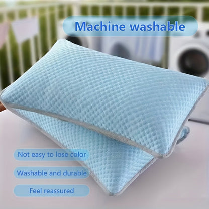 Cooling Pillow Cases 2-Pack 3D Ice Bean Texture, Polyester Pillowcases for Summer, Cool Sleep Bedroom Pillow Covers