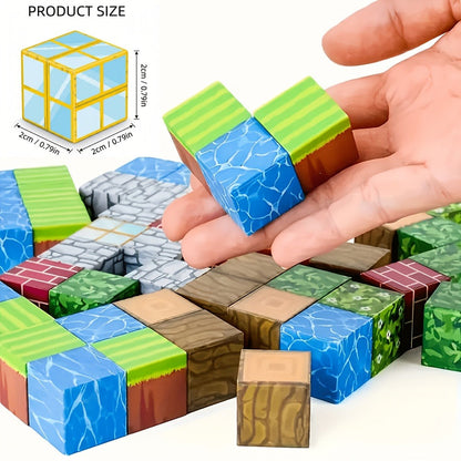 Magnetic Building Tiles 50 100 200 300 Piece STEM Construction Set, 3D Magnet Blocks for Boys & Girls Ages 3+