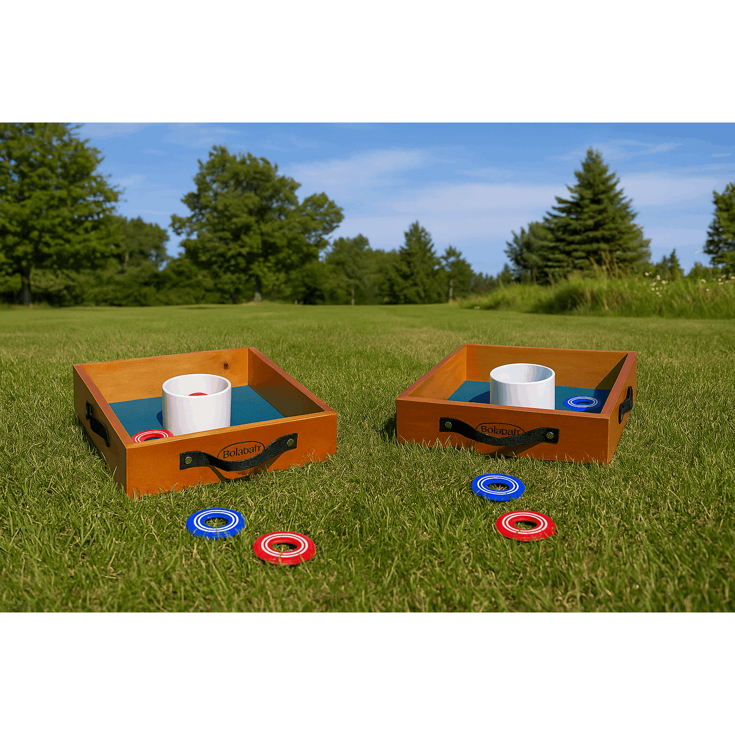Outdoor Lawn Toss Game Set – Washer Toss & Ladder Toss for Backyard Party, Portable Yard Games for Adults Kids Family