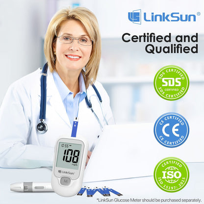 Blood Sugar Test Strips 100 Count Compatible with G-425-1 G-425-2 G-425-3 Glucose Meter for Entryways, Bedrooms and Living Spaces