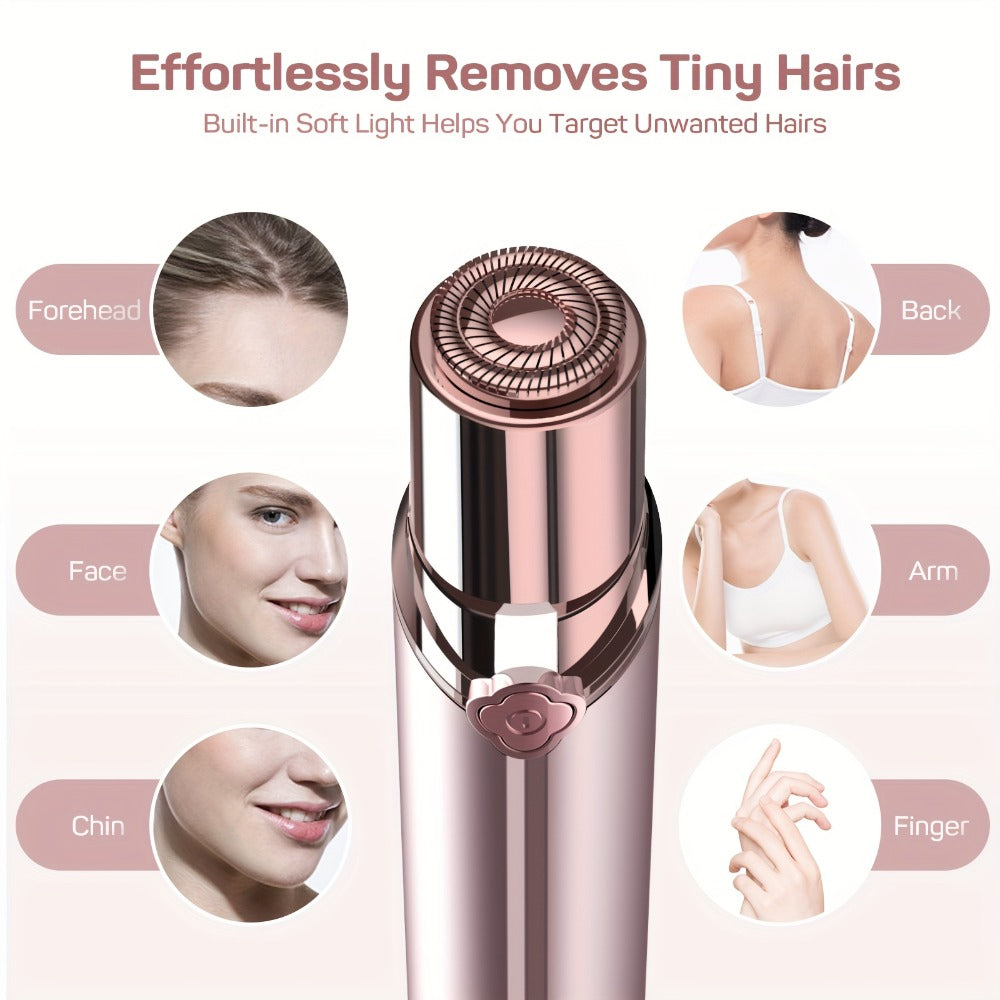 Electric Shaver for Women USB Rechargeable Epilator Hair Remover Face Bikini Legs Arms, for Everyday Face, Beard and Body Grooming