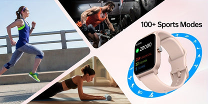 Smartwatch with Built-in Alexa FAWEIO 1.8" HD Touch Screen, Bluetooth Calling, 100+ Sport Modes, Fitness Tracker Heart Rate Sleep