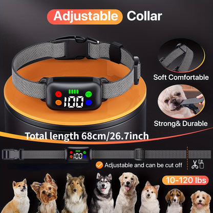 Dog Training Collar with Remote X300 – 4 Modes Shock Vibration Sound Light, Rechargeable E-Collar for Medium Large Dogs 30-120 lbs
