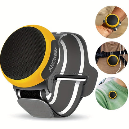 Clip-On Wearable Bluetooth Speaker with TWS Dual Pairing, Ancwear Portable Outdoor Speaker for Cycling Hiking Running Motorcycling