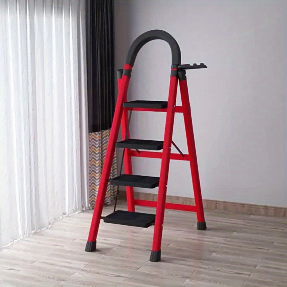 Portable Folding Step Ladder 3/4/5-Step, Weight, Plastic Step Stool Ladder, Foldable Ladder for Household