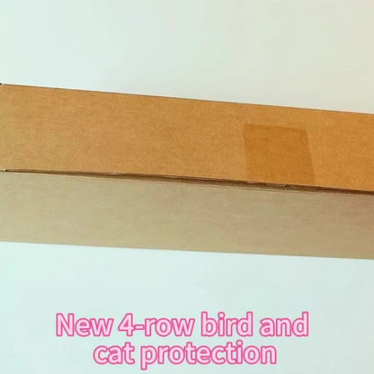 Bird Spikes, 4 Row Fence Balcony Window Sill Ledge for Garden, Yard and Pest Management, with the Listed Configuration