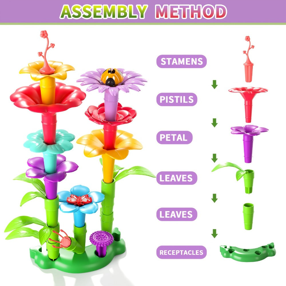 Flower Garden Building Toys for Kids 235 Pieces with the Listed Color, Size or Set Options for Everyday Use