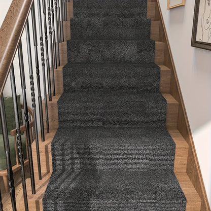 Solid-Color Stair and Hallway Runner, 23.62 in Wide with Five Colors and Up to Four Lengths