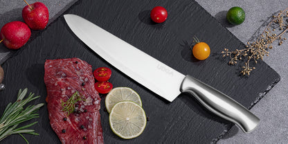Stainless Steel Kitchen Knife Set Chef Knife Damascus Black Knife Block for Home Cooking, Dining and Outdoor Meals