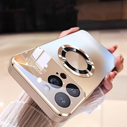 Titanium Matte iPhone Case Magnetic Wireless Charging Shockproof Glass Lens Cover for iPhone for an Everyday Personal Care Routine