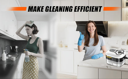 Portable Steam Cleaner High Pressure High Temperature with 3 Brush Heads Handheld Steam Cleaner for Bathroom Kitchen Furniture Car Home