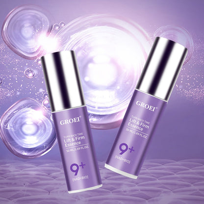 Face Serum NAD+ and NMN Bio Boosting Purple Pump Bottle with One Source-Listed Formula Option