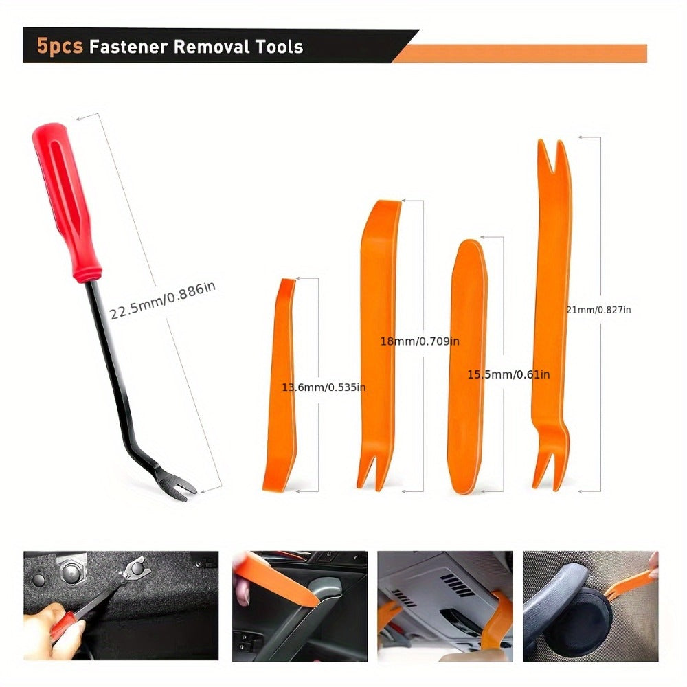 725-Piece Automotive Fastener Clip Kit – Body Push Pin Rivet Assortment for Bumper, Door Trim & Panel Removal Car Disassembly Tool Set