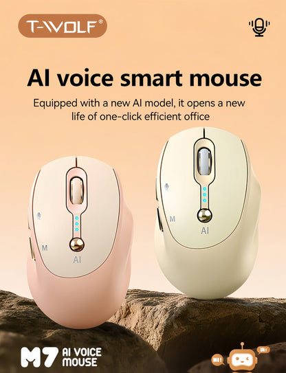 AI Voice Input Wireless Mouse with Real-Time Translation & Auto Writing, PPT Assistant for an Everyday Personal Care Routine