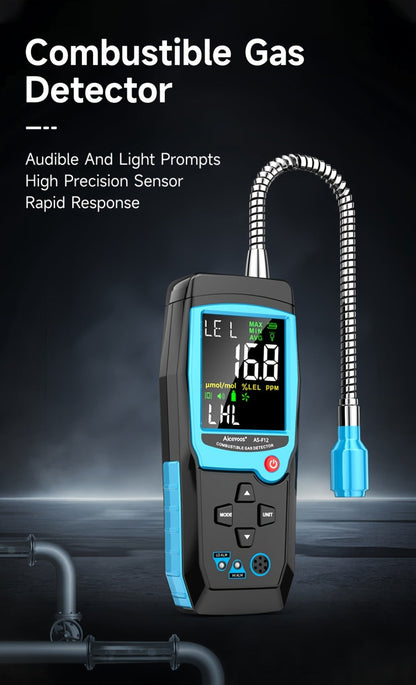 Gas Leak Detector Combustible Gas Detector Aicevoos AS-F12 Natural Gas Methane Tester Sound for Entryways, Bedrooms and Living Spaces