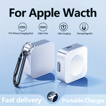 Apple Watch Magnetic Charging Stand with USB-C – Fast Magnetic Charger Dock Compatible with iWatch Ultra Series 9 8 7 6 5 SE 4 3 2 Portable