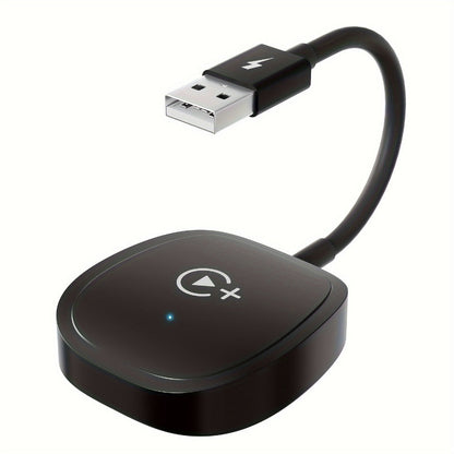 Cable-Attached Wireless CarPlay or Android Auto Adapter with Three Checkout Identities Pictured