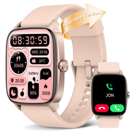 Smartwatch with Built-in Alexa FAWEIO 1.8" HD Touch Screen, Bluetooth Calling, 100+ Sport Modes, Fitness Tracker Heart Rate Sleep