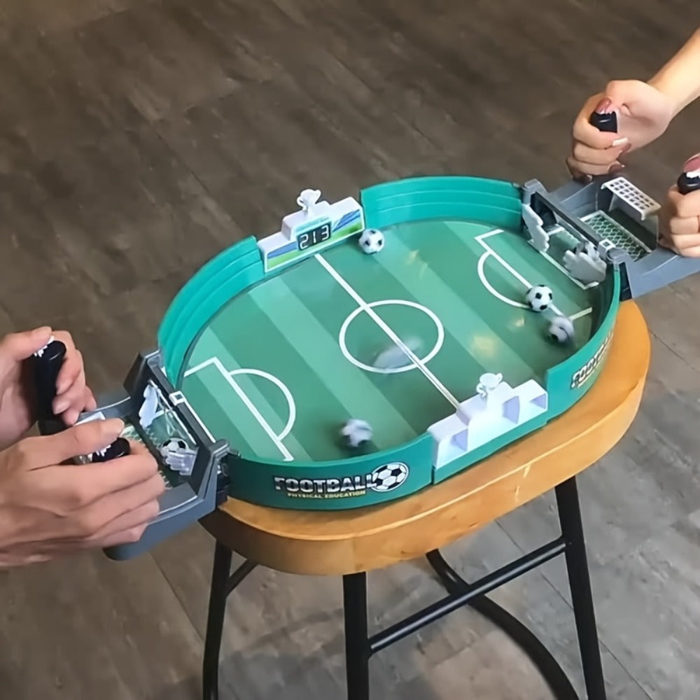 Table Football Game for Kids & Adults, 2-Player Tabletop Soccer Duel Board Game, Family Fun Indoor Game Night Gift for Boys Girls Teens