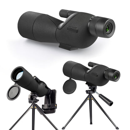 25-75x60 Spotting Scope with Tripod, Carrying Bag & Smartphone Adapter, High-Power Variable Zoom Scope for Target Shooting